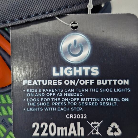 Skechers S-Lights Flex-Glow Elite Vorlo Navy/Multi NIB Kids' Size 3 - Picture 5 of 13